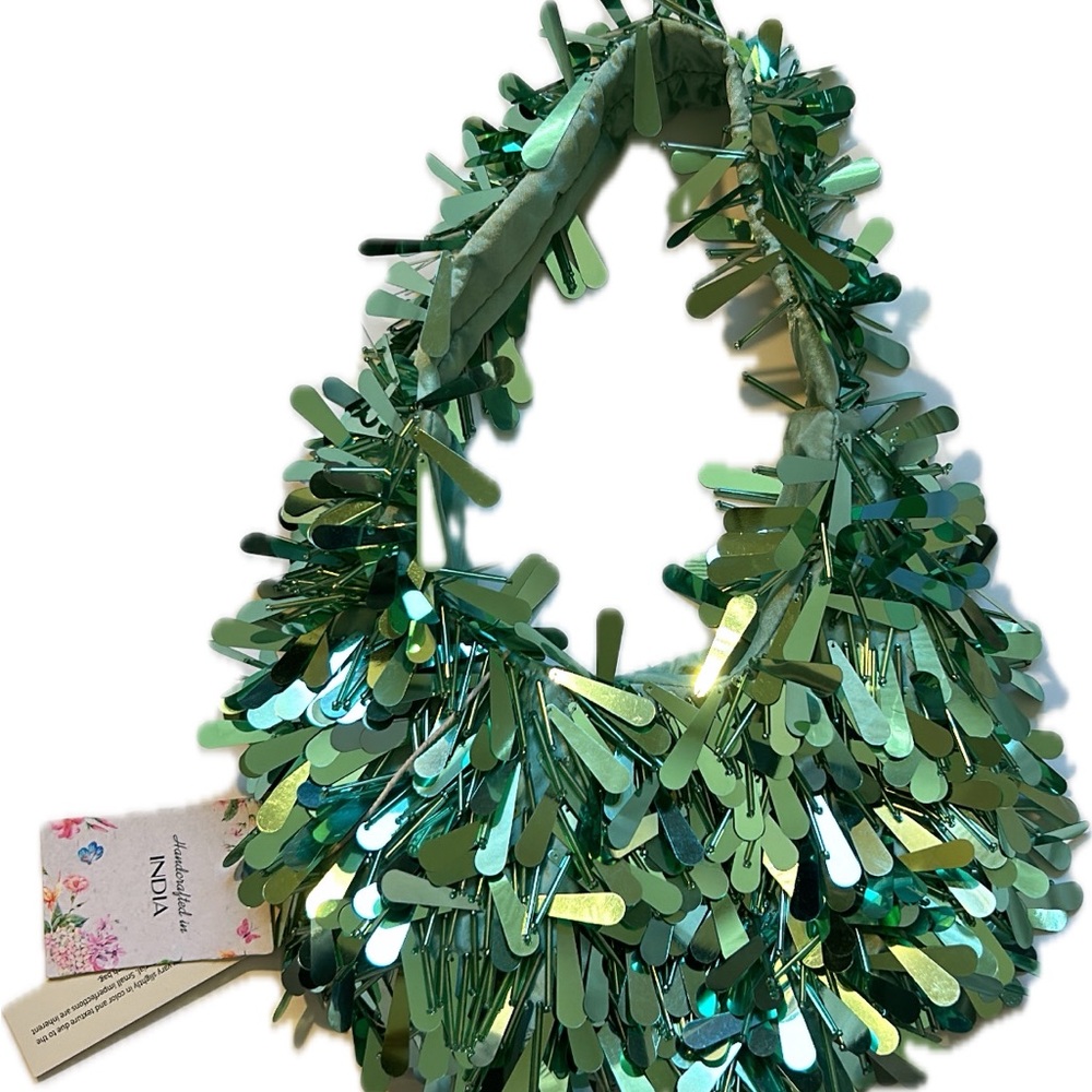 Viral Seafoam Beaded Sequin Shoulder Bag - Picture 3 of 11